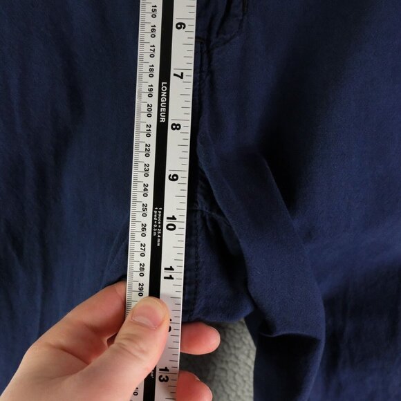 Madewell Pants Womens 32 Navy Blue Widelegger Lightweight Cotton Summer 29L - Picture 7 of 13